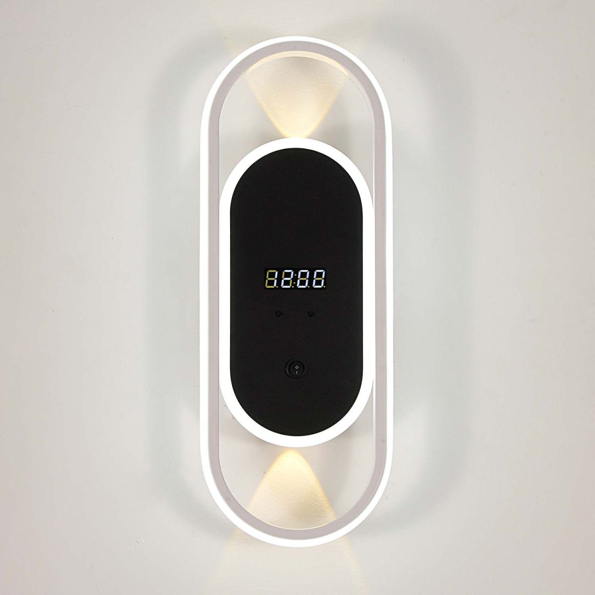 настенный светильник с часами f-promo vigilate 4689-1w