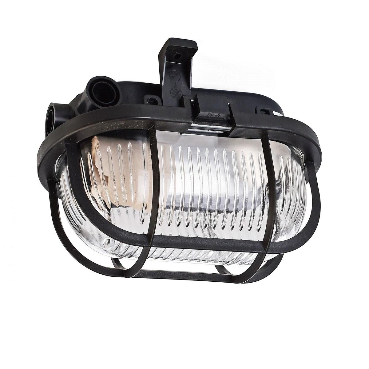 уличный настенный светильник deko-light syrma oval black 401012