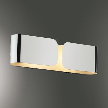 настенный светильник ideal lux clip ap2 small cromo