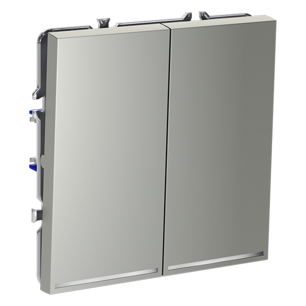 выключатель двухклавишный с подсветкой voltum s70 vls020205