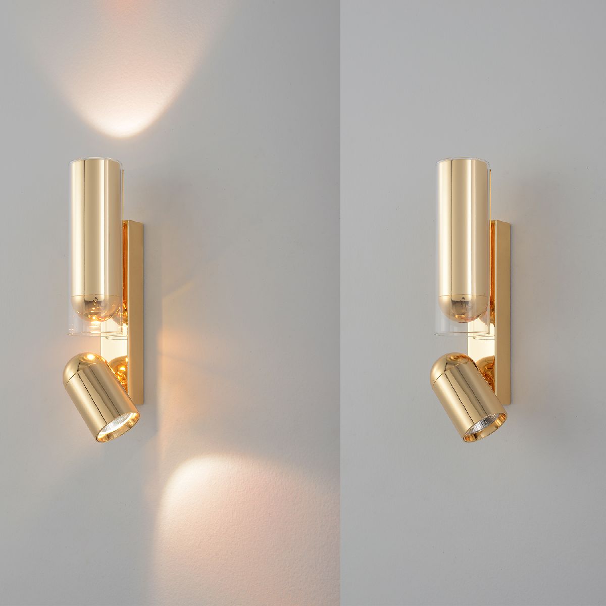 спот crystal lux vento ap15w led gold