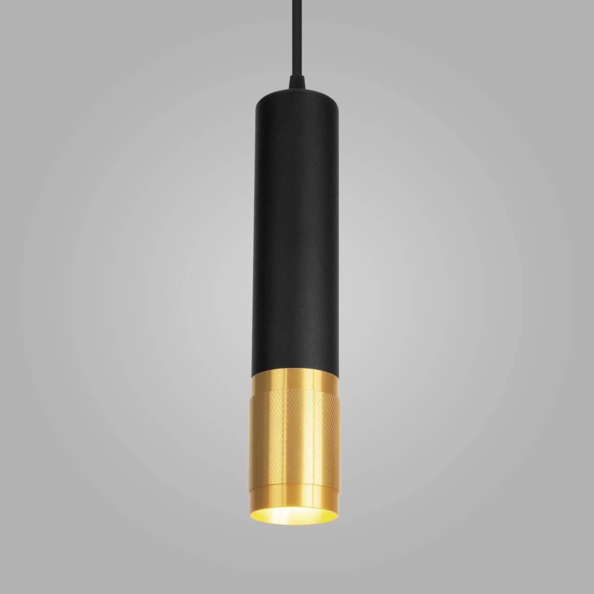 подвесной светильник eurosvet tony dln108 gu10 черный/золото