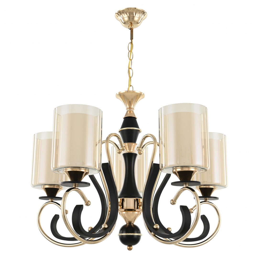 подвесная люстра arte milano florentia 302237/5 bk/gd