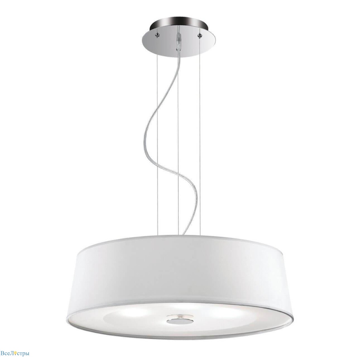подвесной светильник ideal lux hilton sp4 round bianco