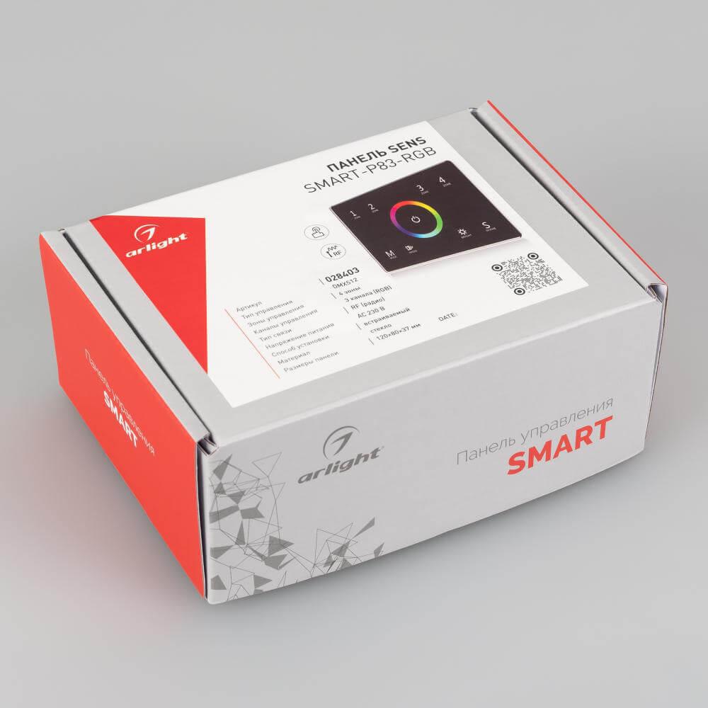 панель управления arlight sens smart-p83-rgb black 028403
