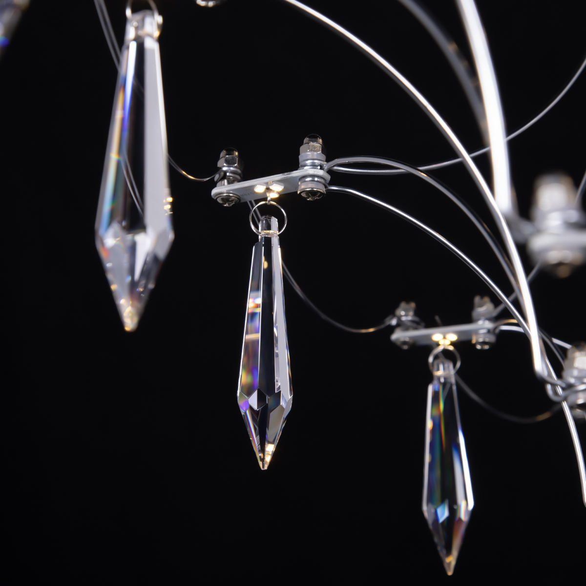 подвесной светодиодный светильник loft it mira 10259/1000 silver asfour