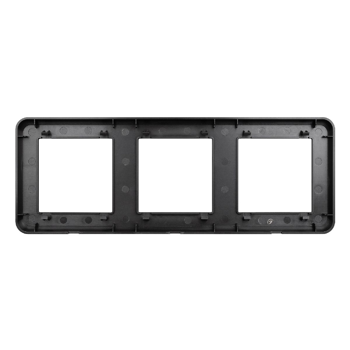 рамка трехместная arlight frm-versa-pl-3-bk 043784
