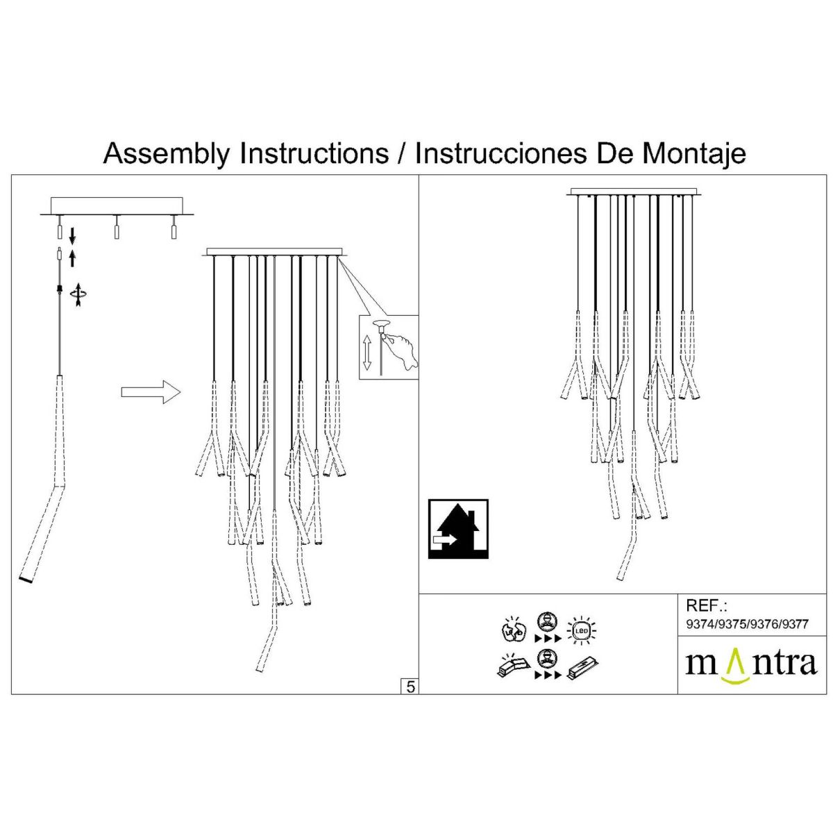 основание потолочное 24l mantra modular light florones 9375
