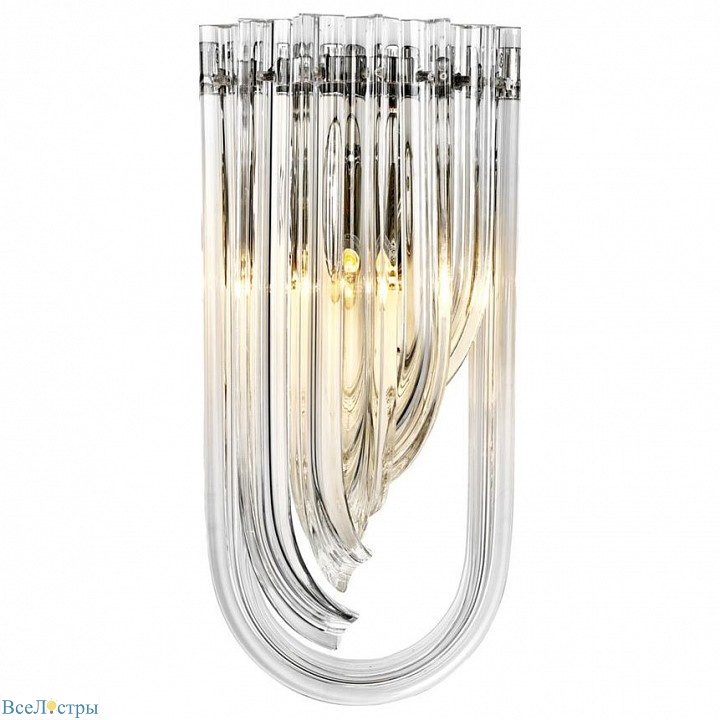 накладной светильник delight collection murano glass kr0116w-1 chrome