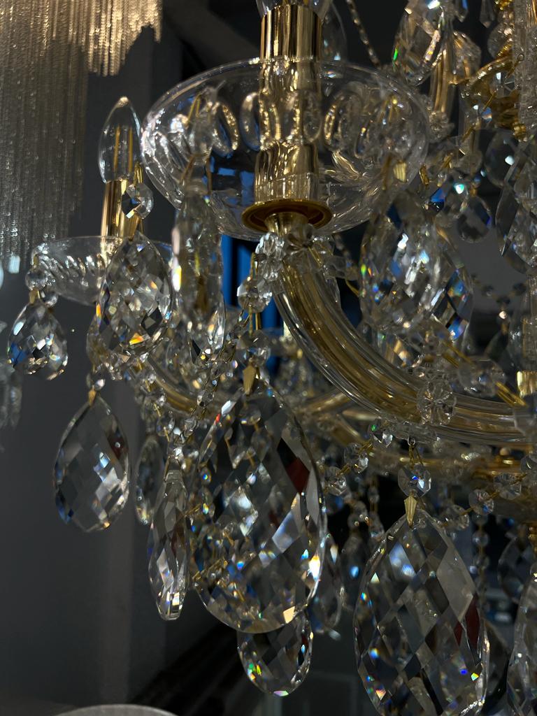 подвесная люстра crystal lux isabel isabel sp11 gold/transparent