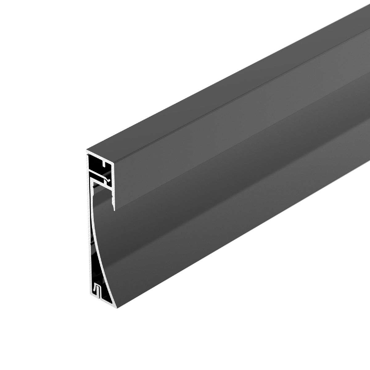 профиль arlight plintus-h54-2000 black 045433