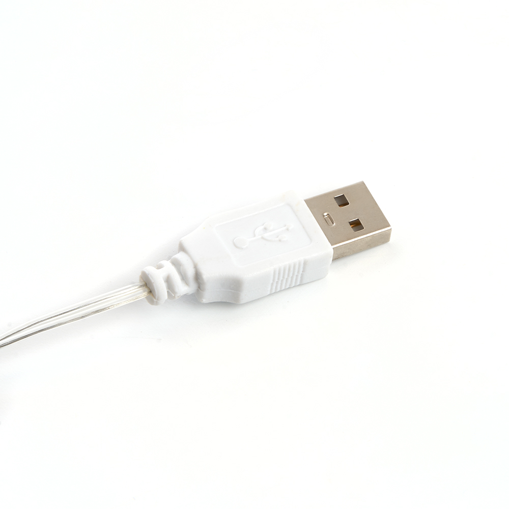 гирлянда линейная feron cl575 роса 5в 3,6вт мультиколор 10м ip20 48188