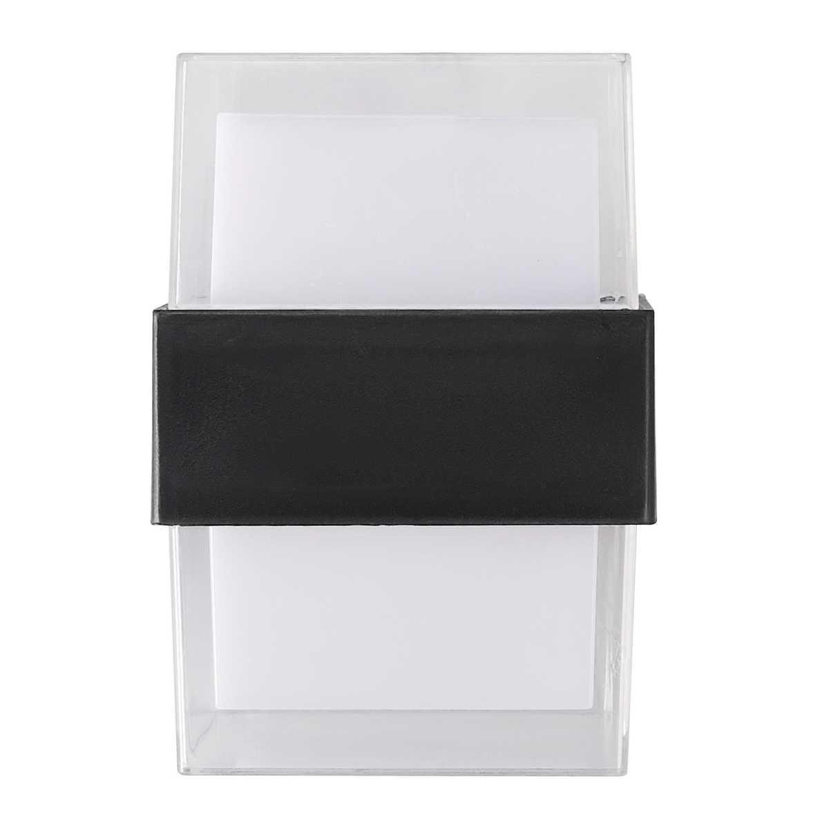 уличный настенный светодиодный светильник uniel ulu-p26b-2x5w/4000k ip65 black ul-00010518