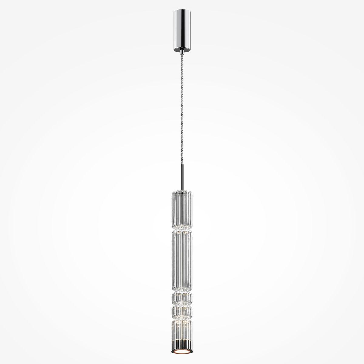 подвесной светодиодный светильник maytoni ordo mod272pl-l12ch3k