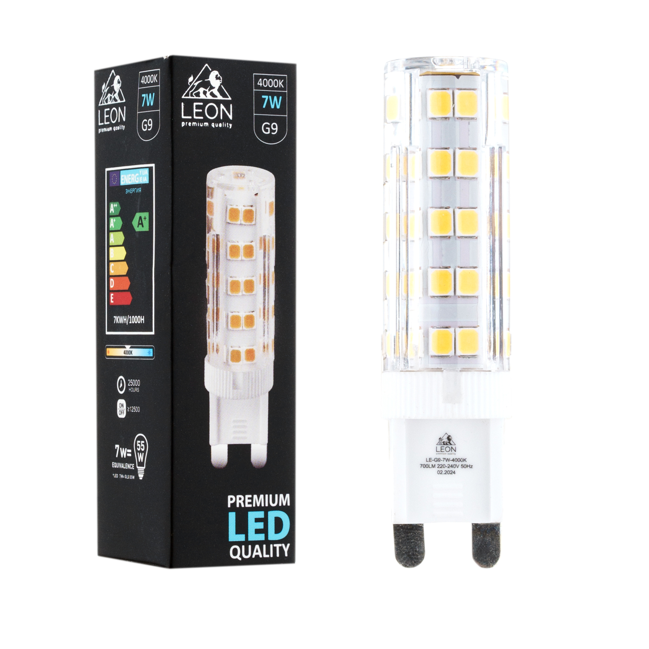 светодиодная лампа leon le-g9-7w-4000k