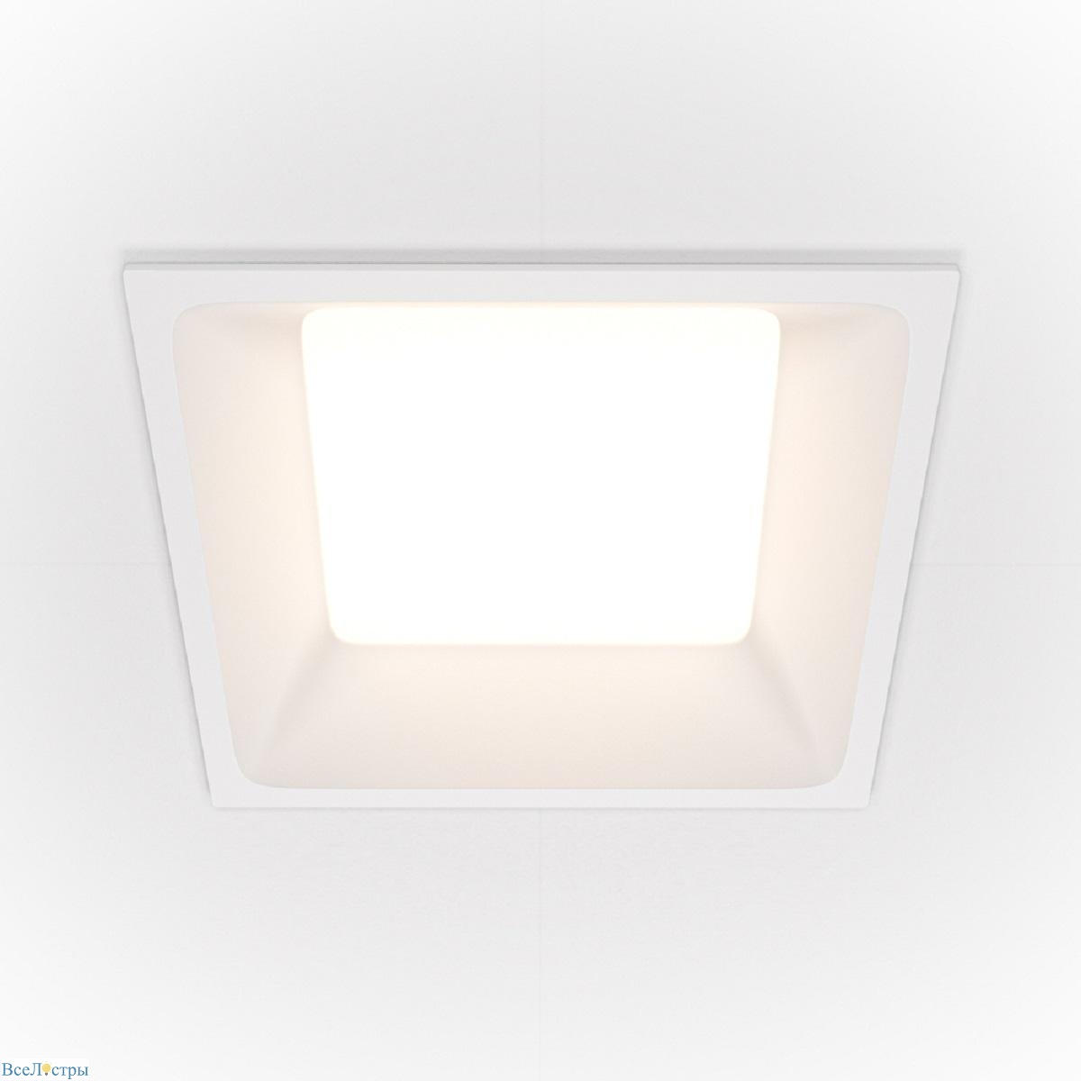 встраиваемый светодиодный светильник maytoni technical okno dl054-12w4k-w