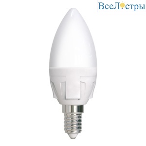 LED-C37 7W/6500K/E14/FR PLP01WH