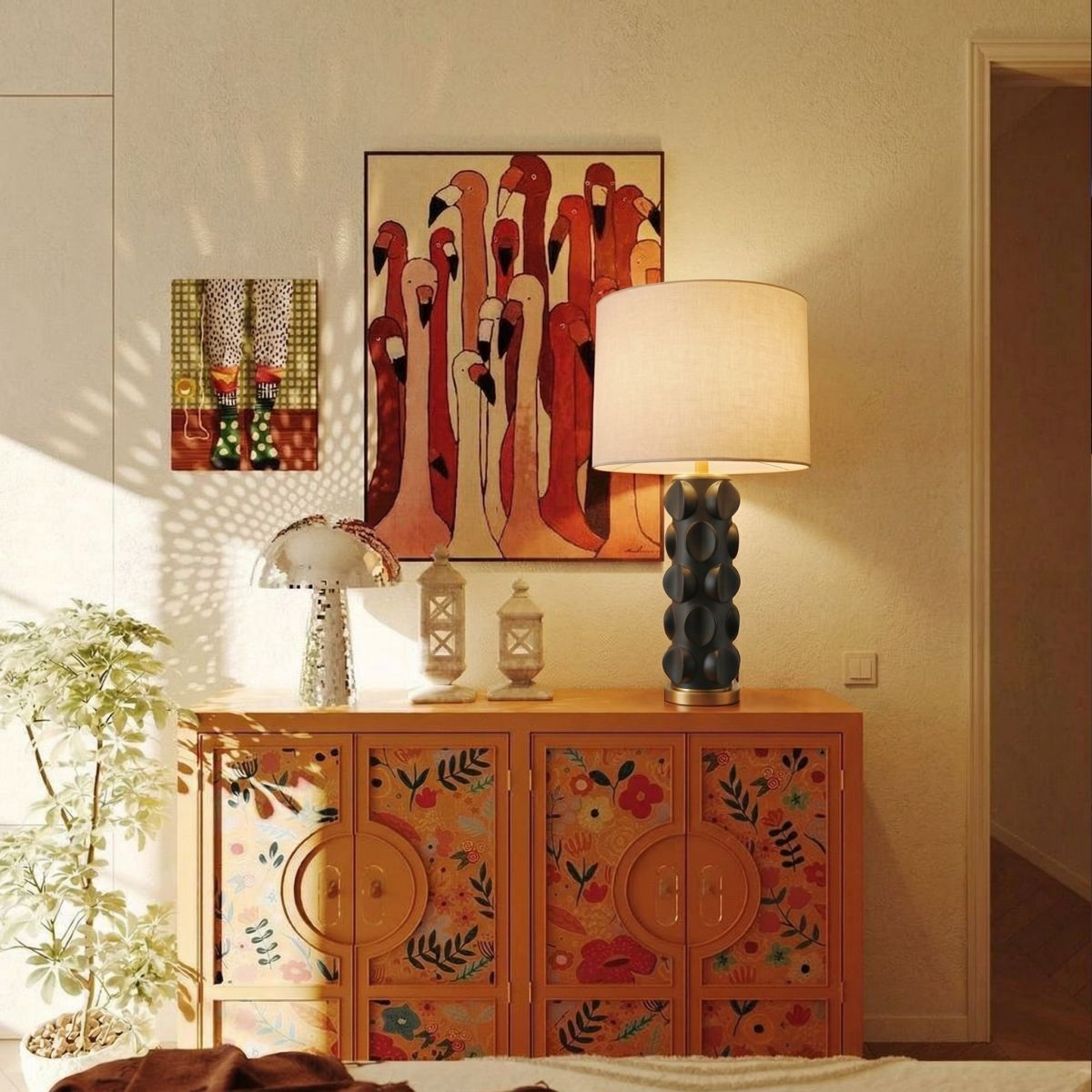 настольная лампа loft it beans 10494t grey