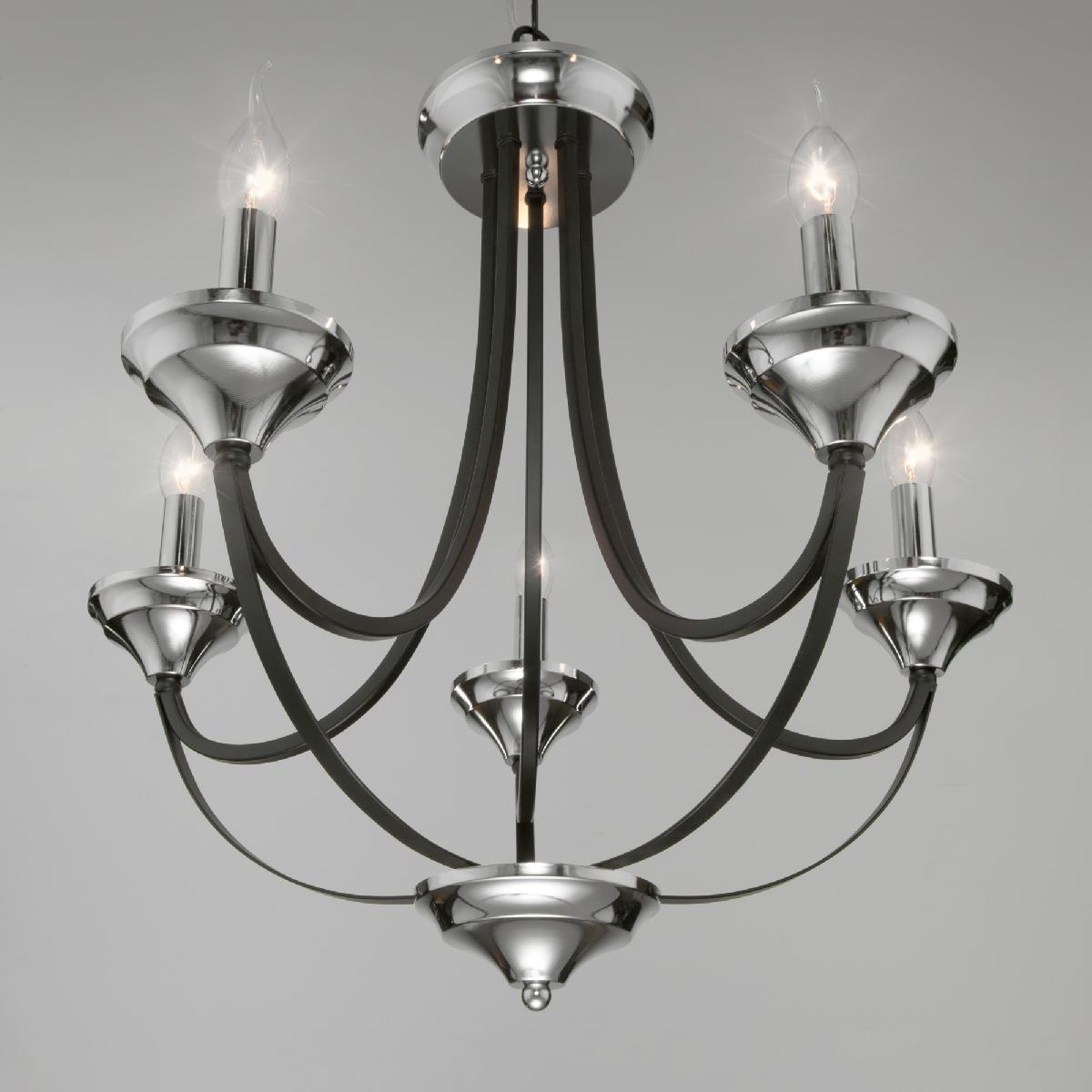 подвесная люстра eurosvet lazzaro 60098/5 хром