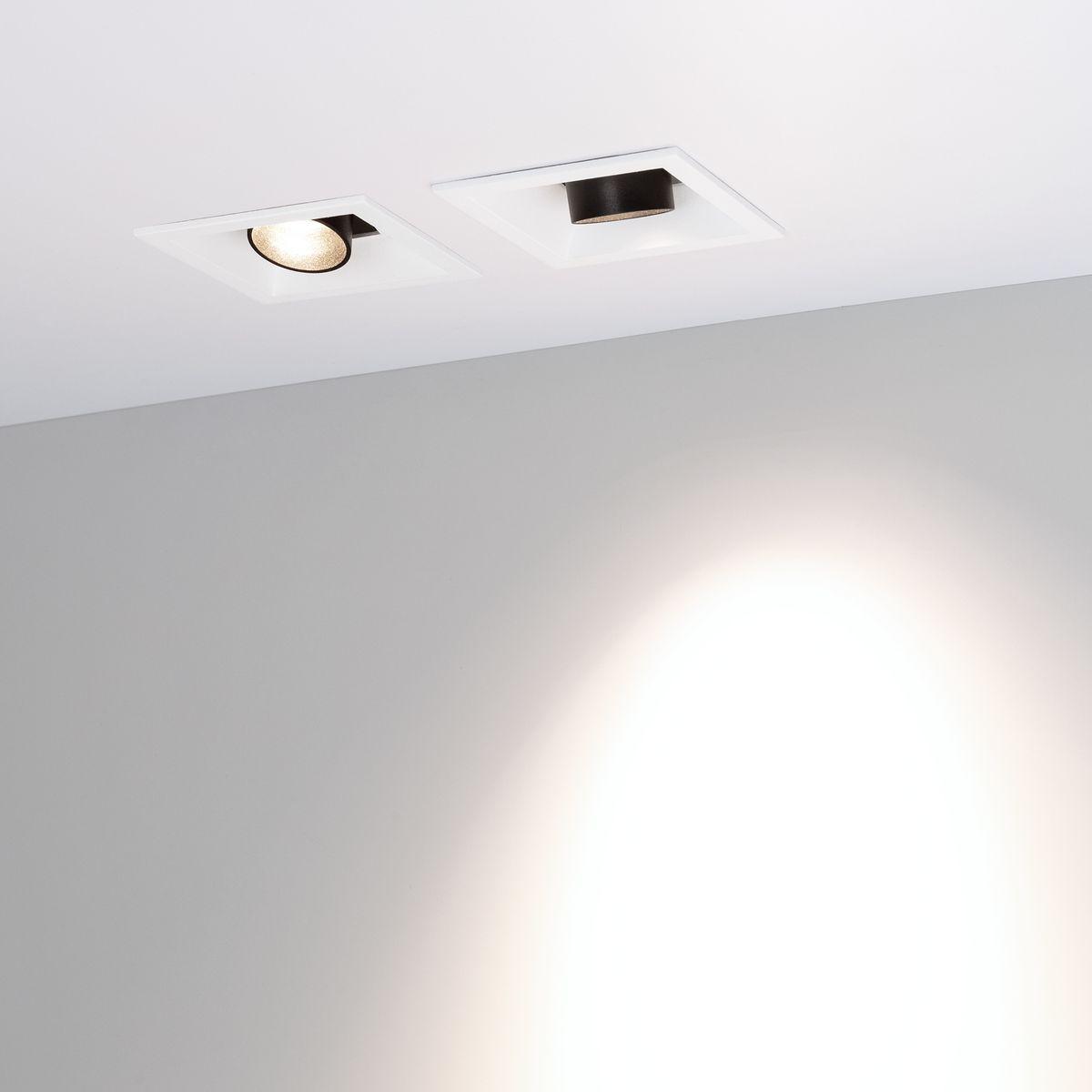 встраиваемый светодиодный светильник arlight ms-orient-built-turn-tc-s67x67-3w warm3000 037206
