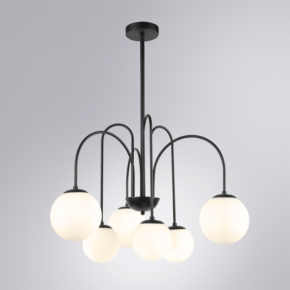 люстра на штанге arte lamp mebsuta a1675lm-6bk