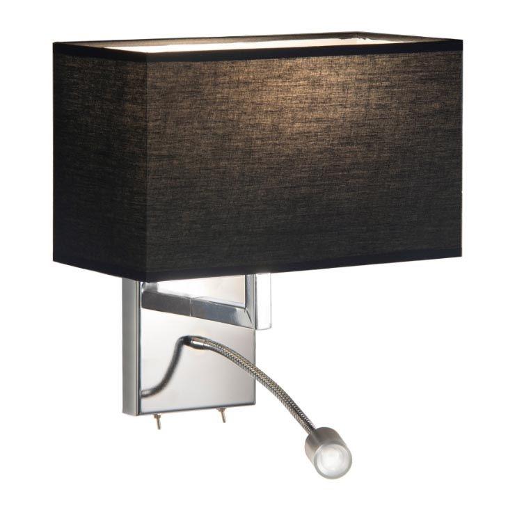 бра lumina deco dotti ldw 6050-2 bk