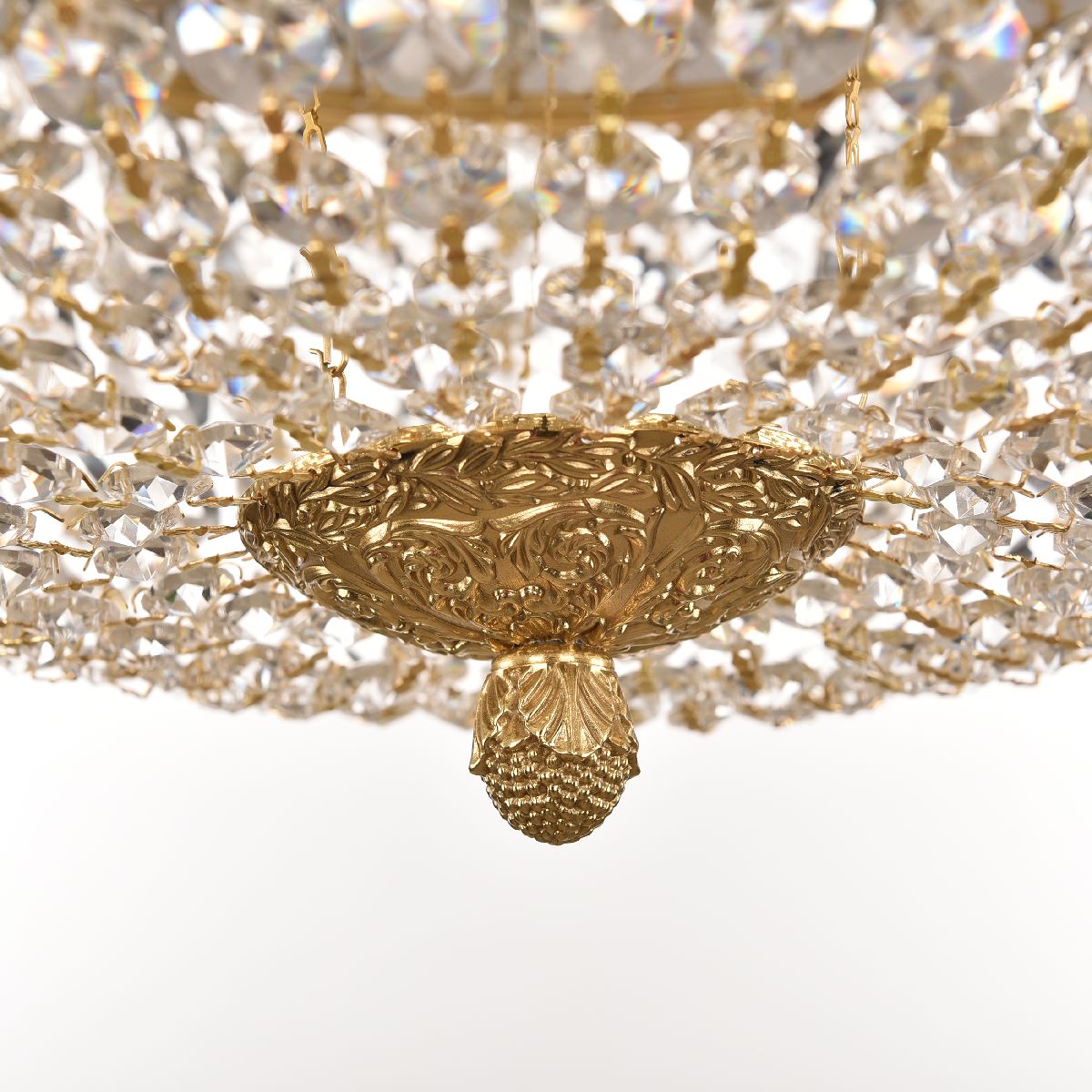 потолочный светильник bohemia ivele crystal 19011/35iv/led-dim g
