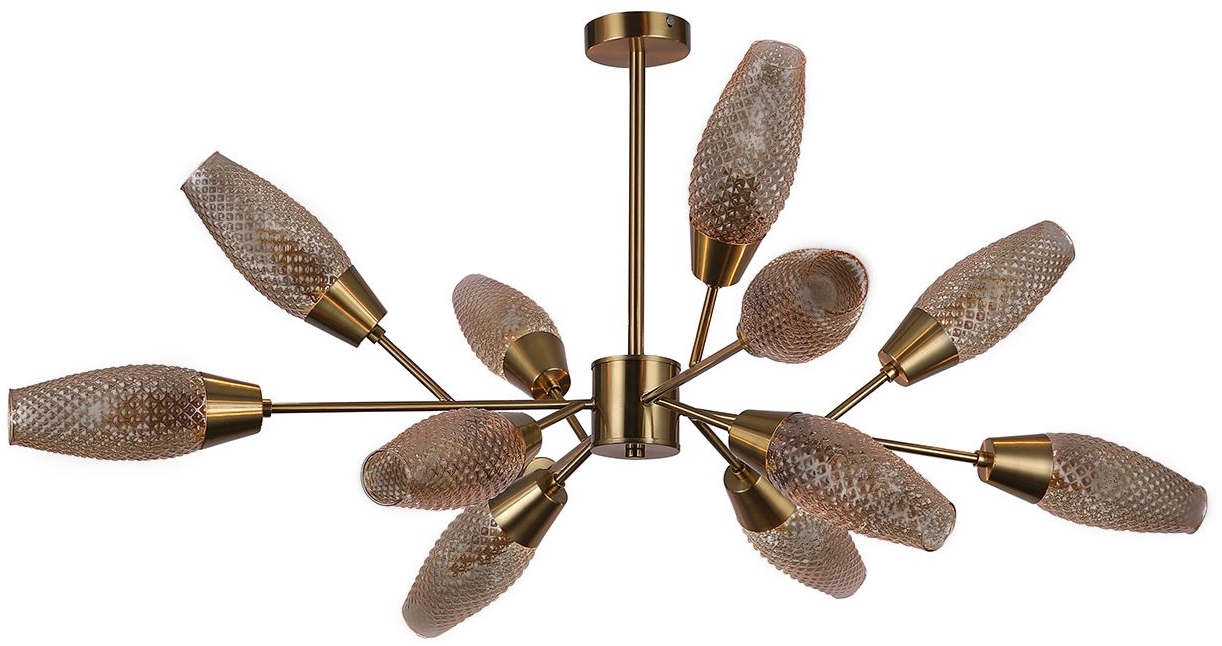 люстра на штанге escada desire 10165/12pl copper