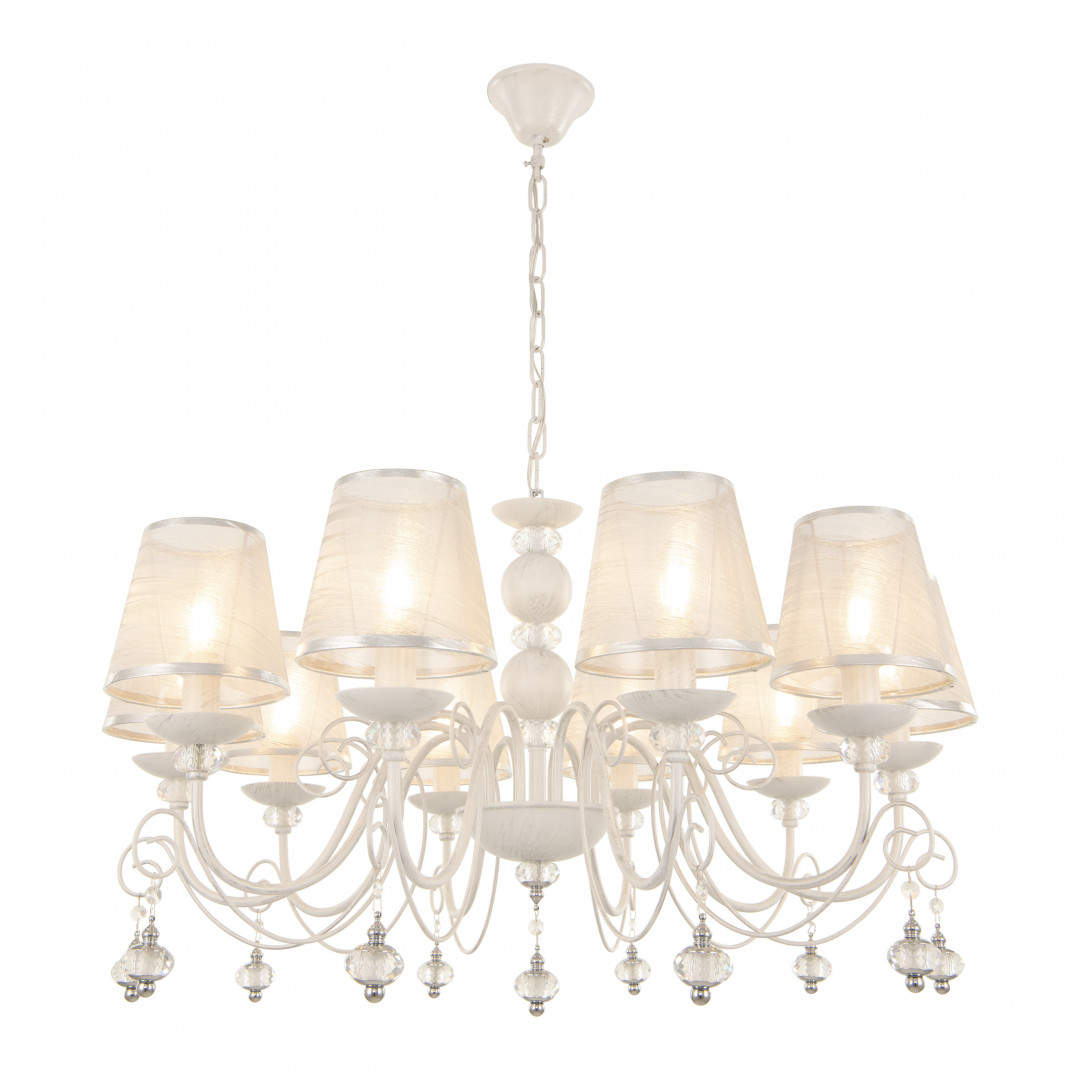 подвесная люстра arte milano 347620/10 wt+sl