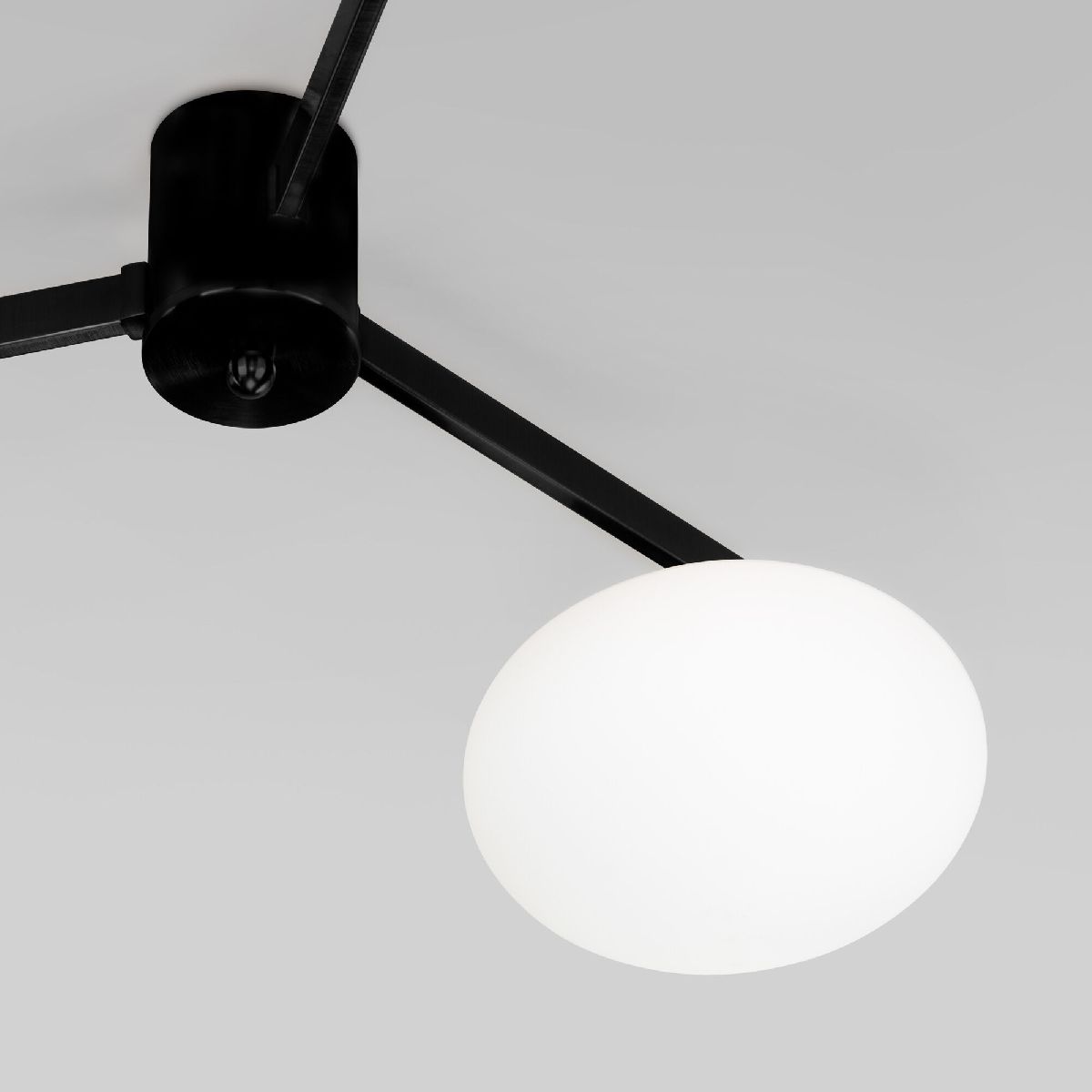 потолочная люстра eurosvet opaline 70220/3 черный a065764