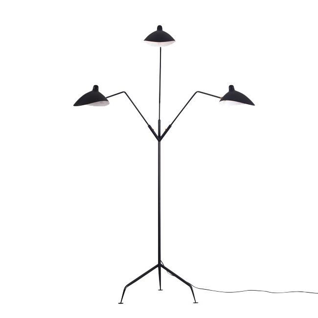 торшер delight collection floor lamp tf8505-3 black
