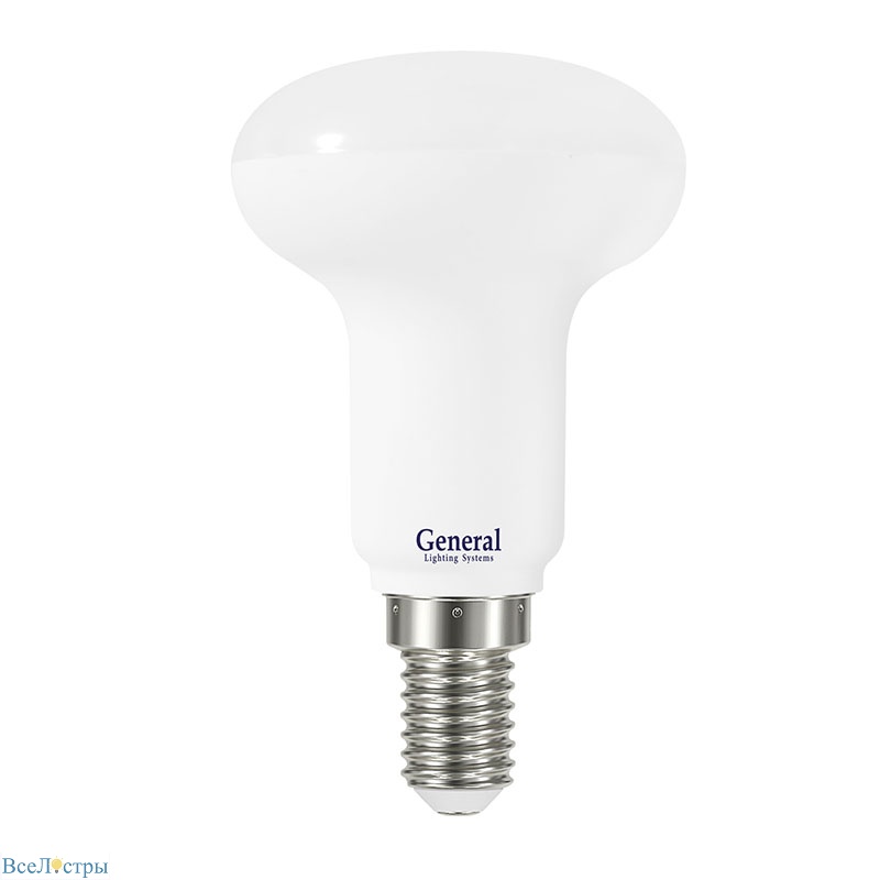 светодиодная лампа general glden-r50-7-230-e14-4500 648600