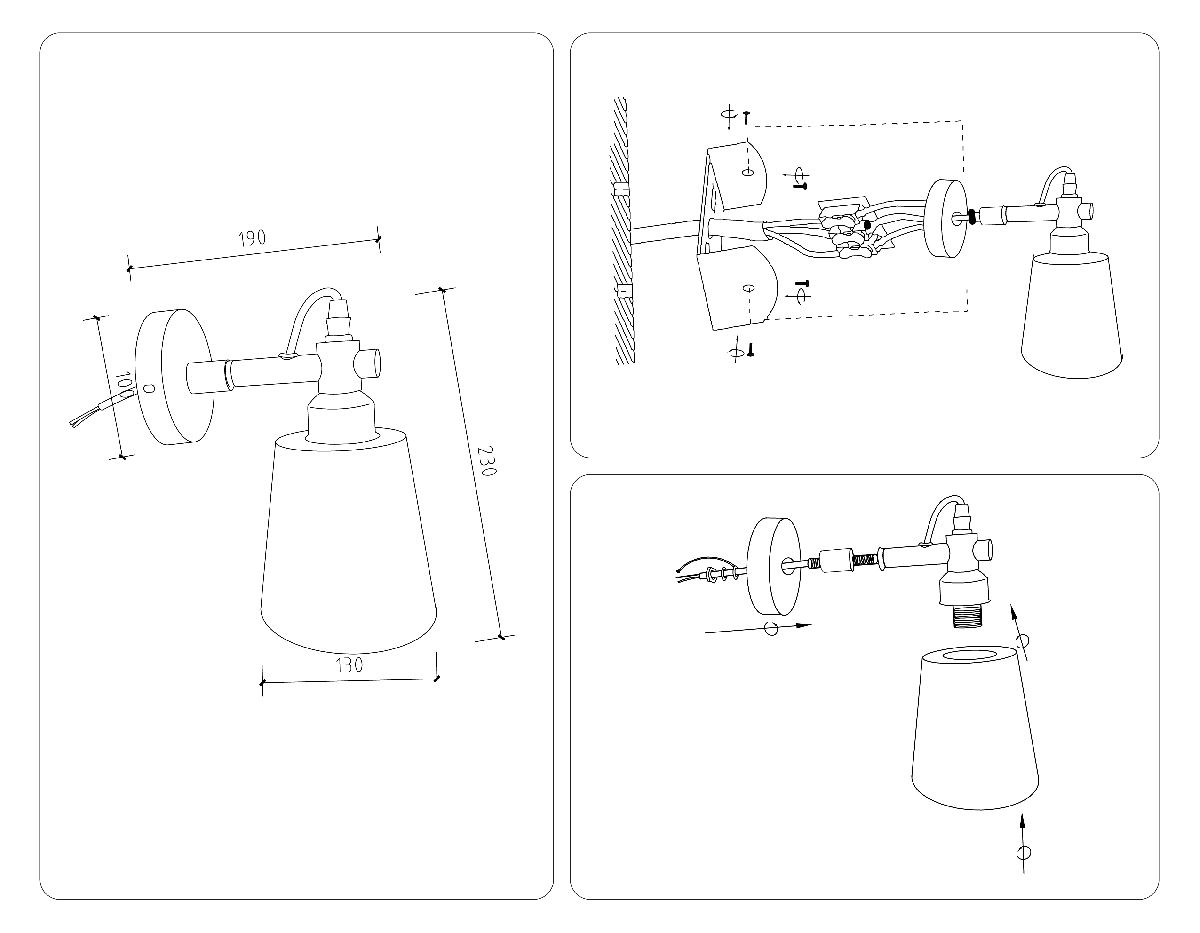 бра ambrella light loft tr82212
