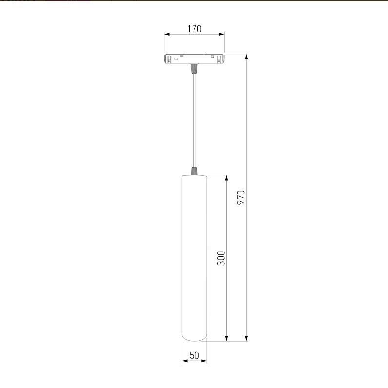 трековый светодиодный светильник elektrostandard slim magnetic 85014/01 4690389178863