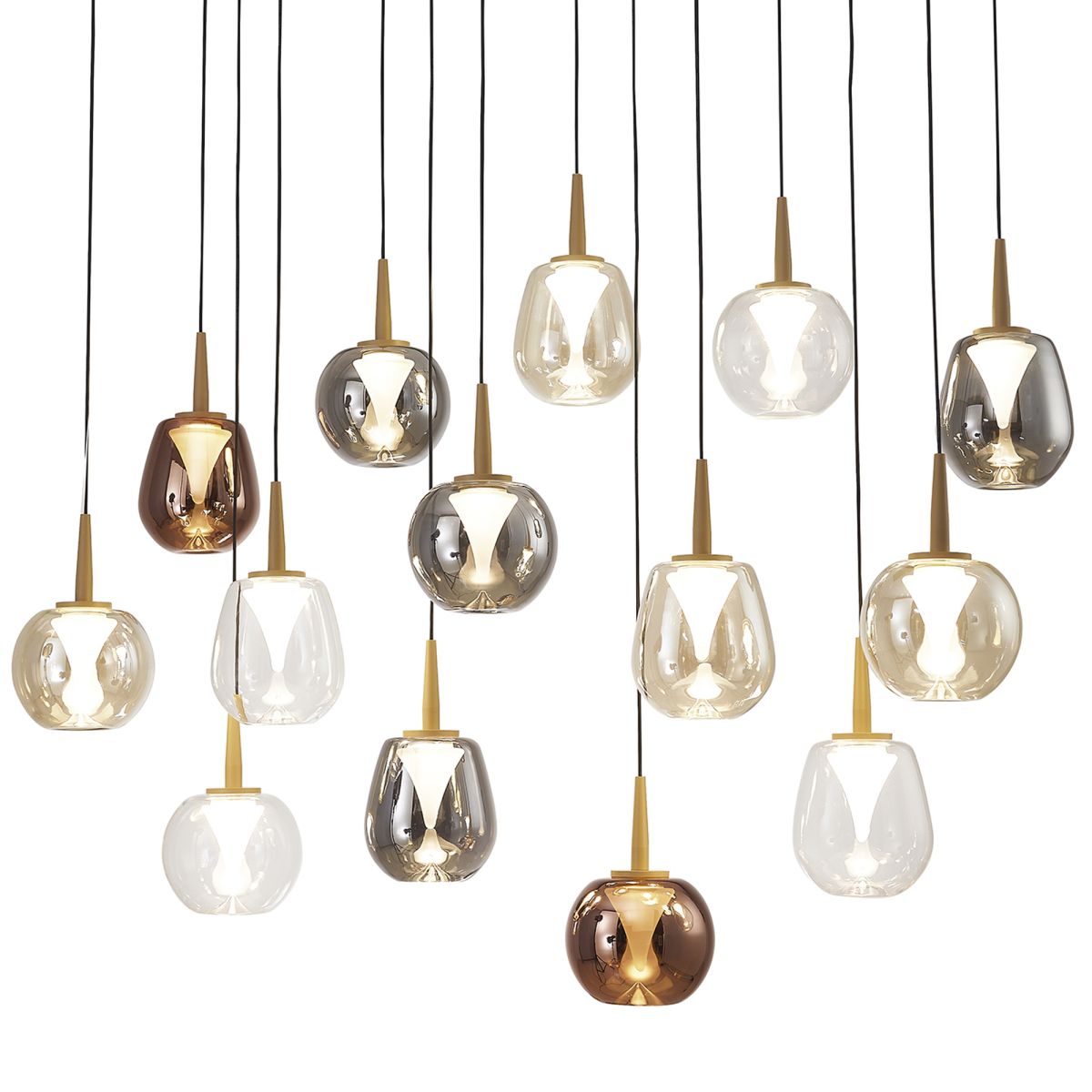 каскадная люстра mantra andromeda 8936+14pl