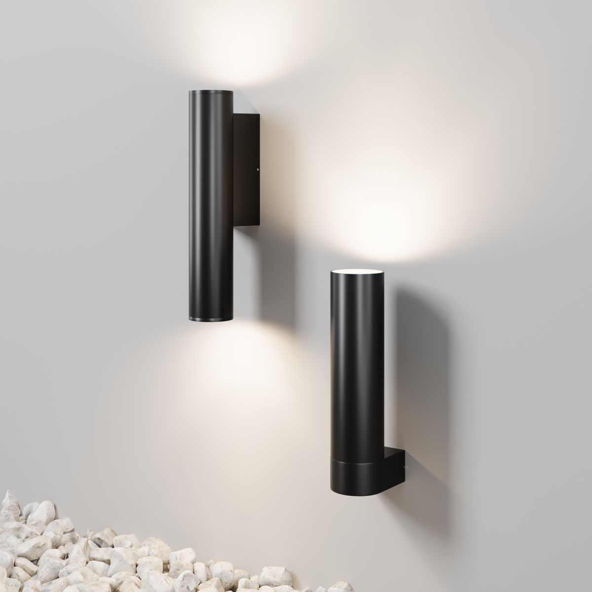 уличный настенный светильник maytoni tube o508wl-l6b3k