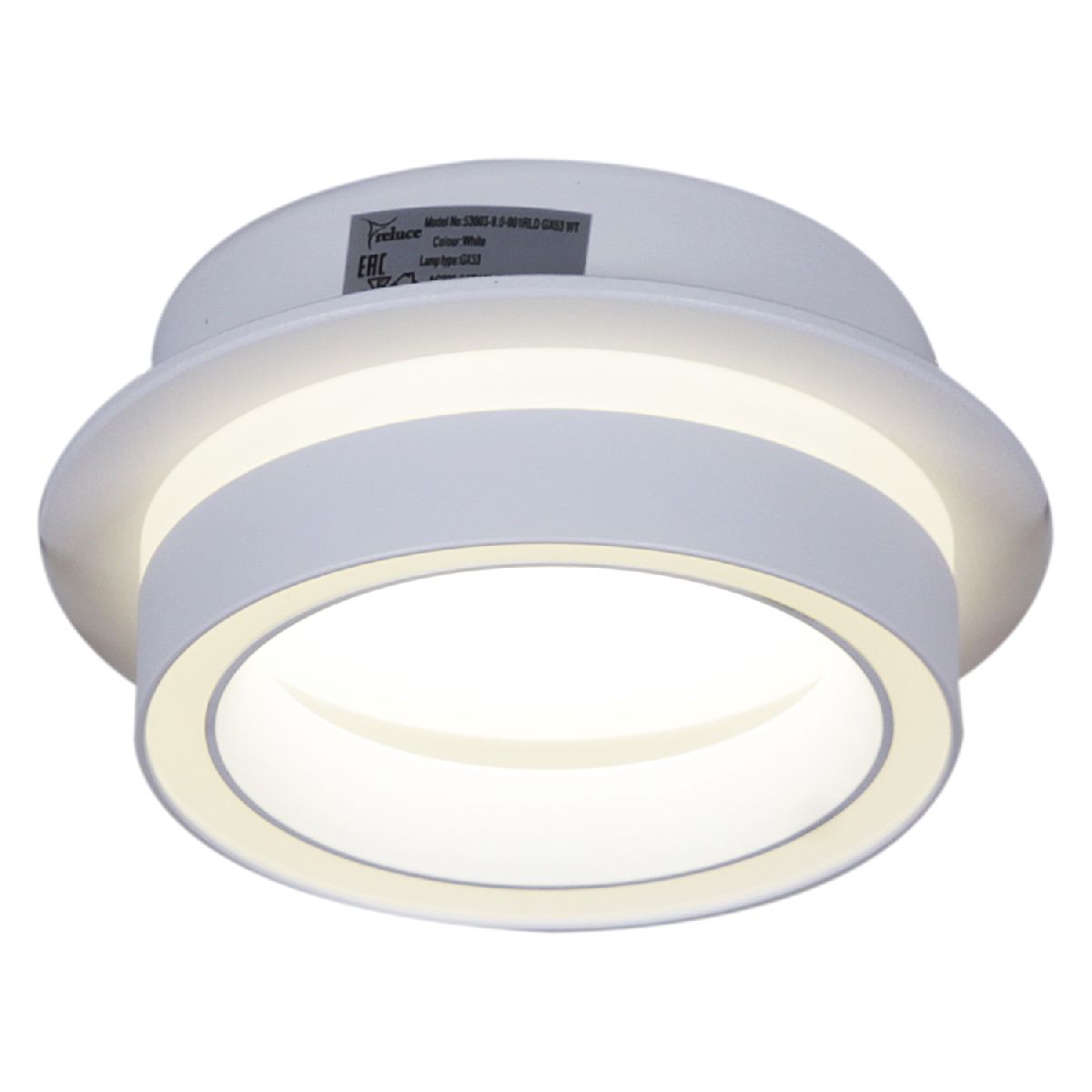 встраиваемый светильник reluce 53003-9.0-001rld gx53 wt