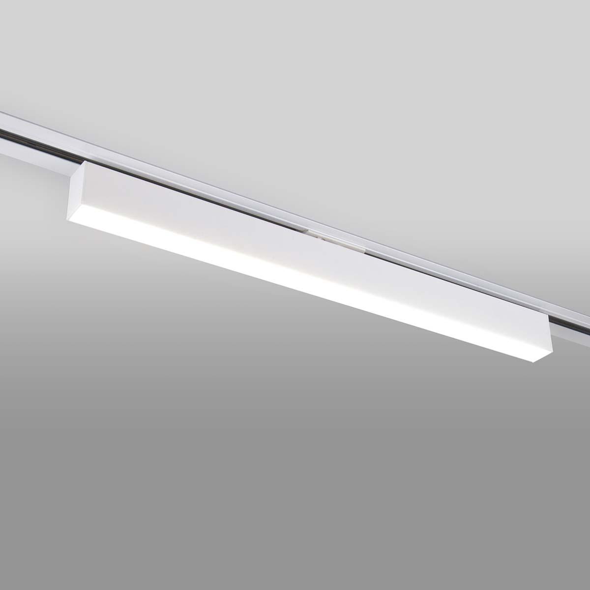 трековый светодиодный светильник elektrostandard x-line белый матовый 20w 4200k ltb54 4690389161544