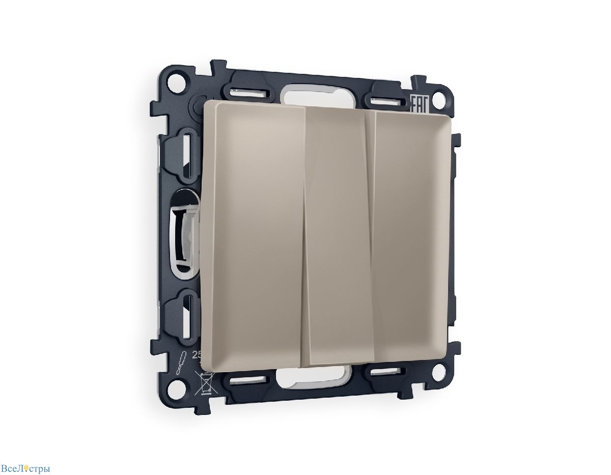 комплект механизма 3-кл выключателя ambrella volt alfa ma365010