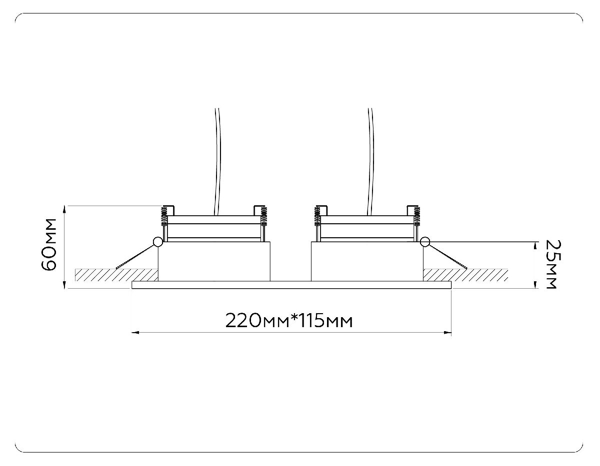встраиваемый светильник ambrella light gx standard tech techno spot tn52343