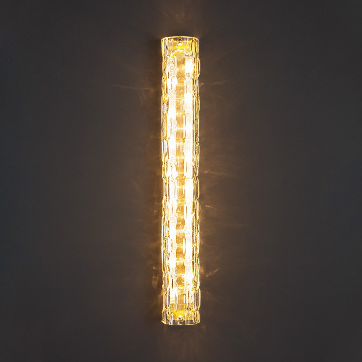 настенный светильник delight collection 88067w/l gold/clear