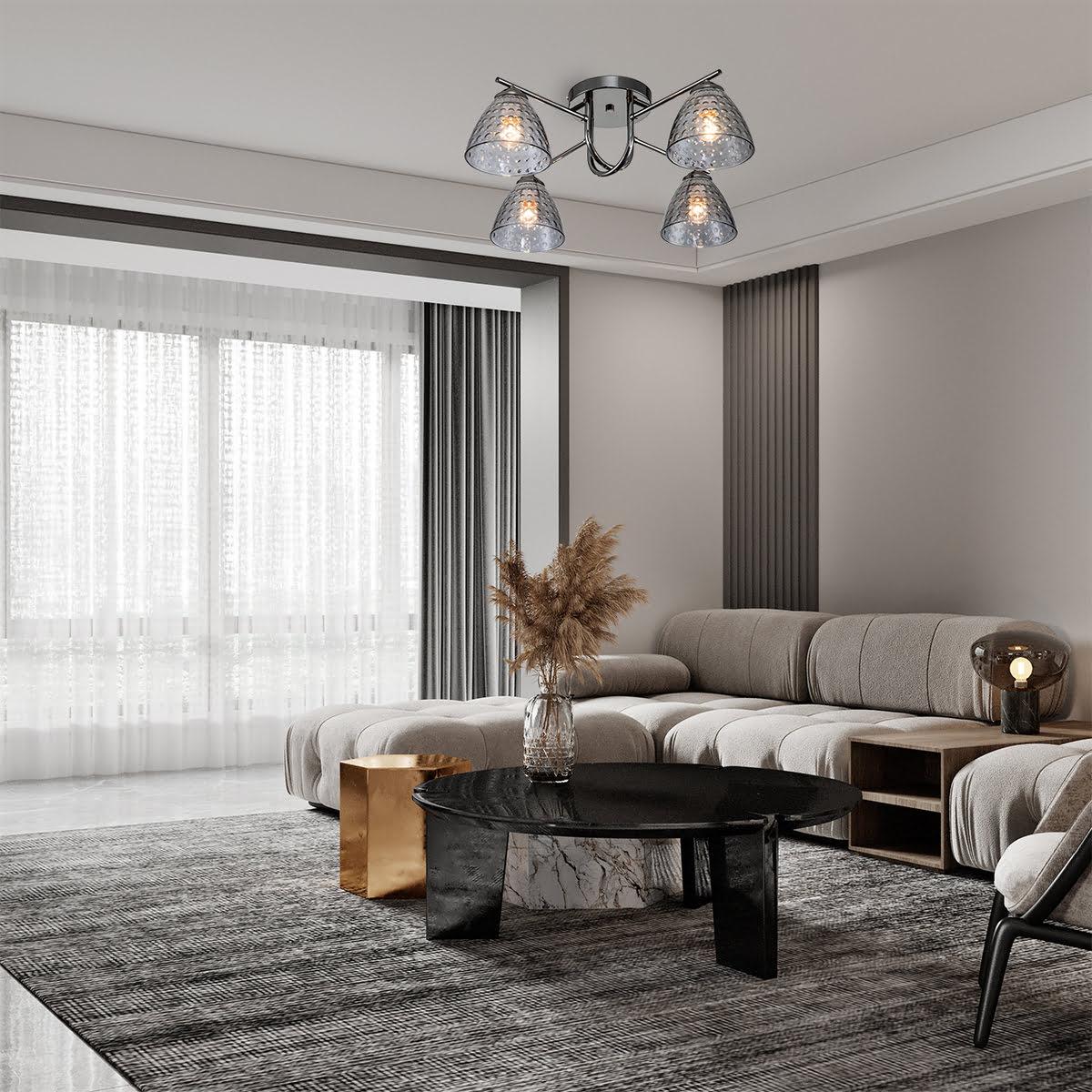 потолочная люстра escada adonis 659/4pl black