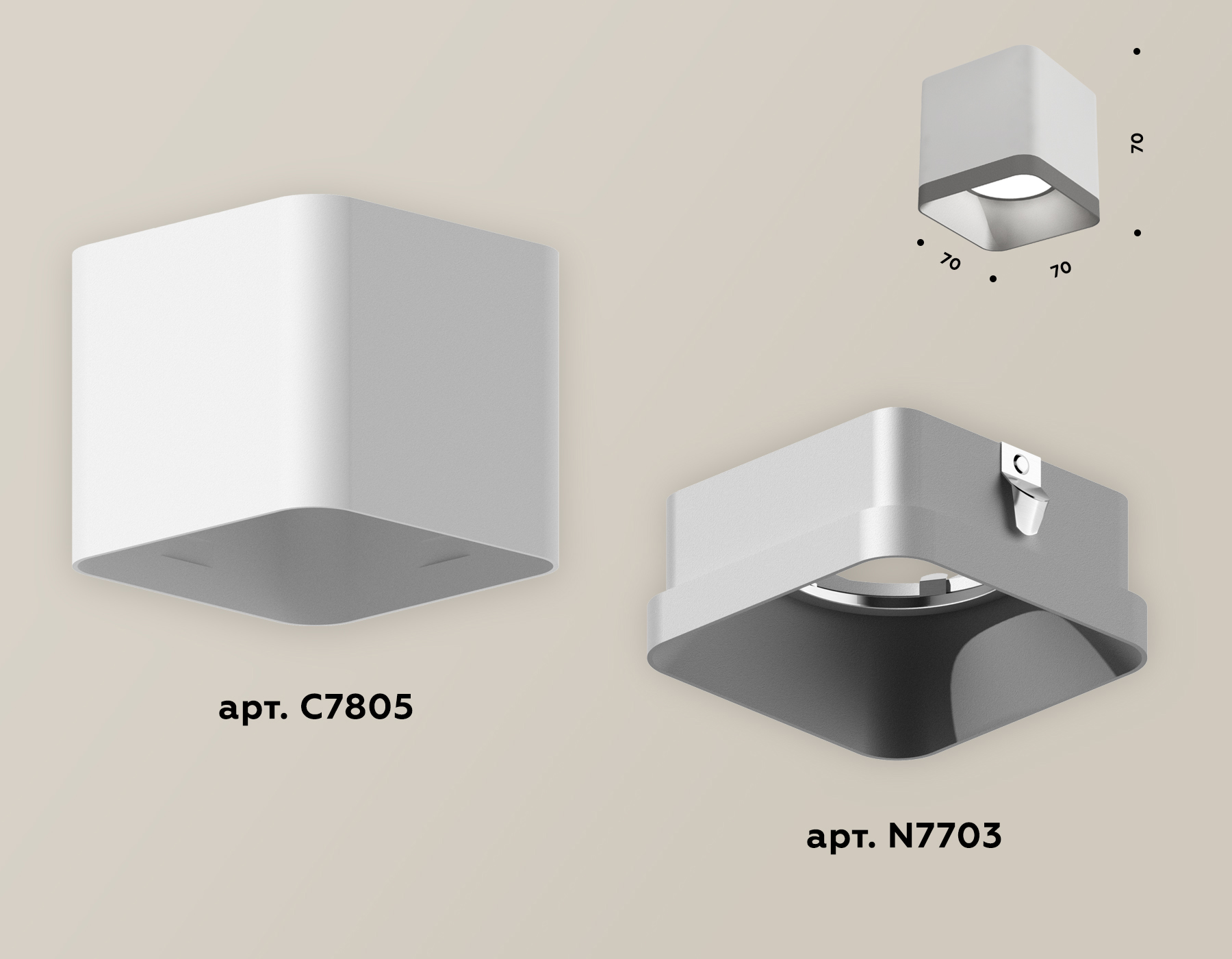 накладной светильник ambrella light techno xs7805003