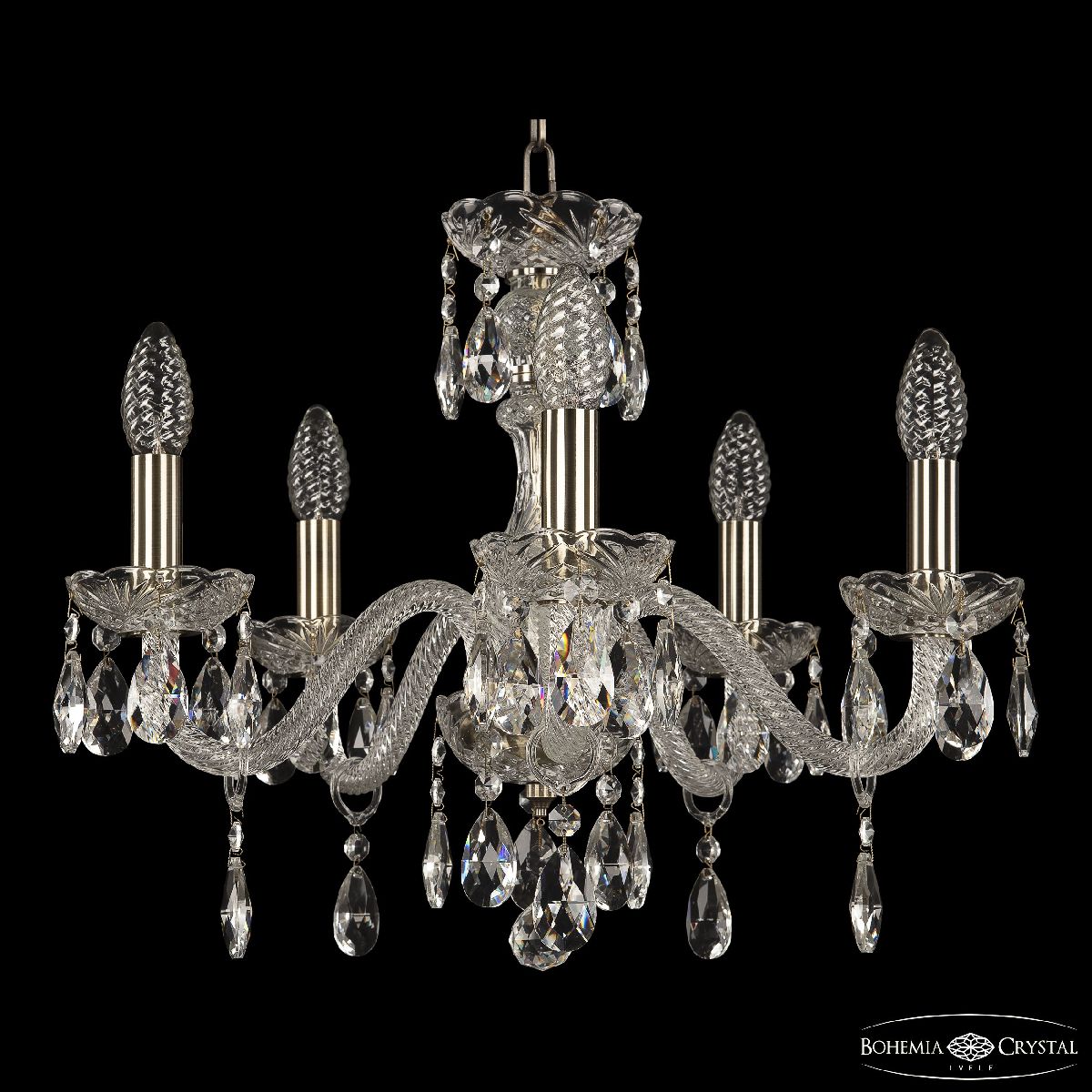 подвесная люстра bohemia ivele crystal 117/5/165 pa