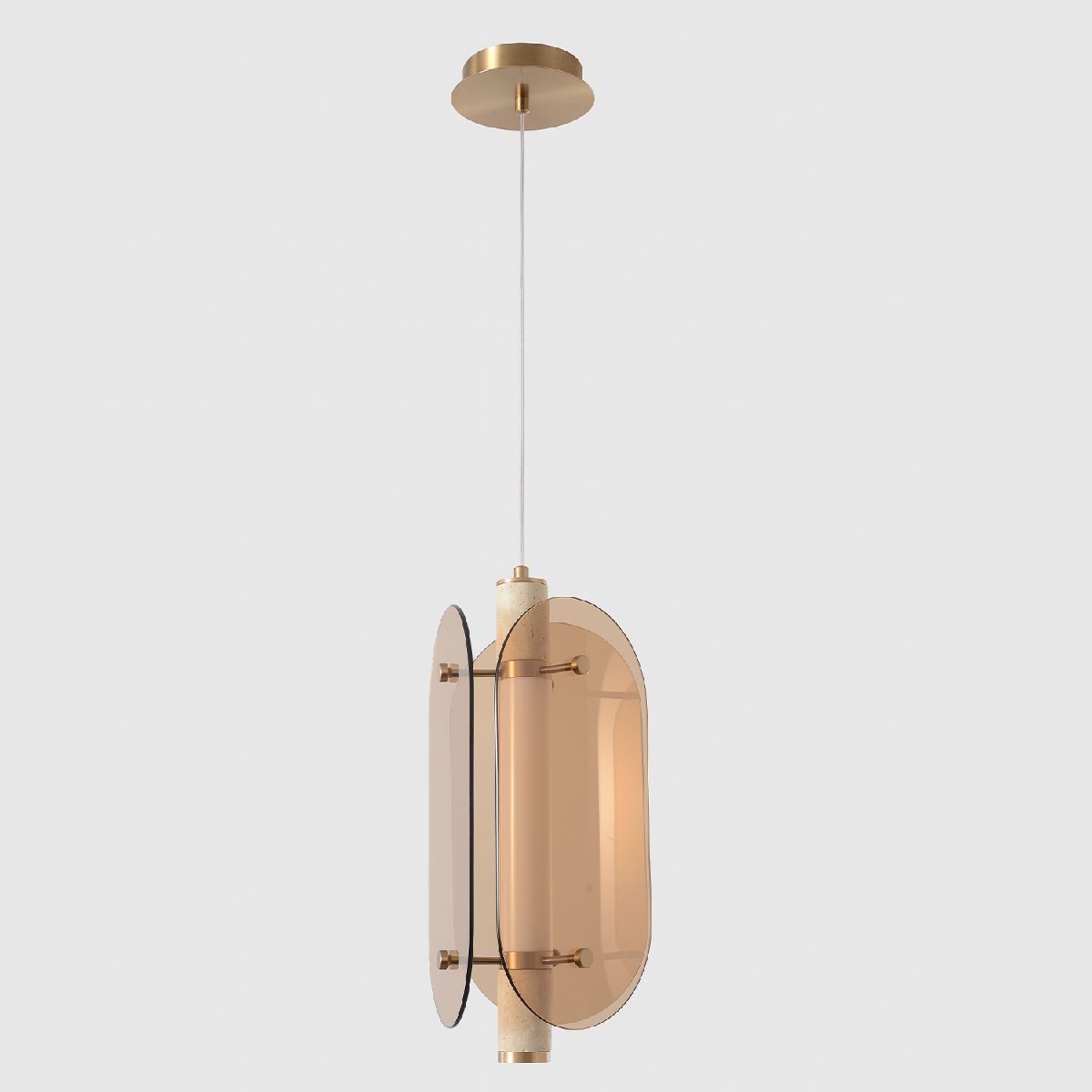 подвесной светильник crystal lux amarillo sp18w led brass