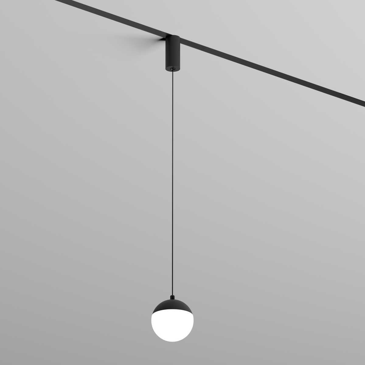 трековый светодиодный светильник denkirs smart moon dk8056-bk