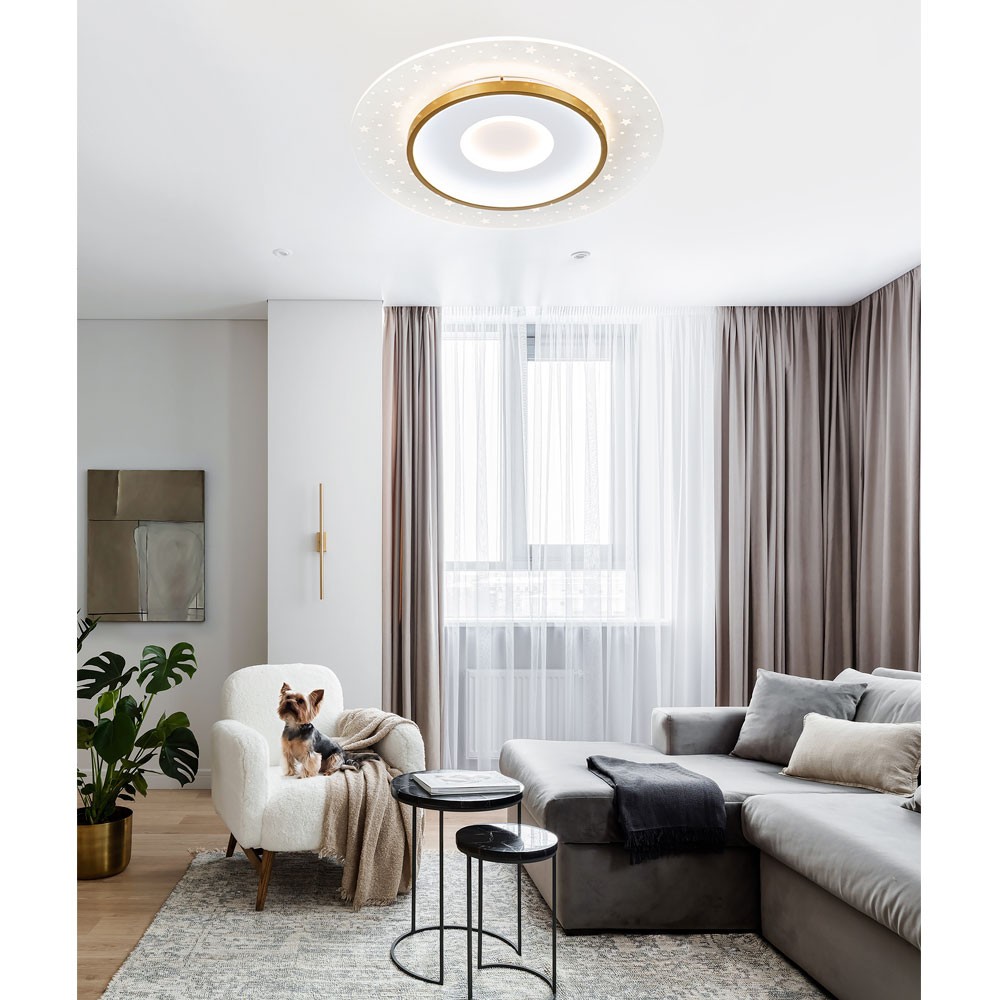 потолочный светильник led4u l1027-500 wh-gd