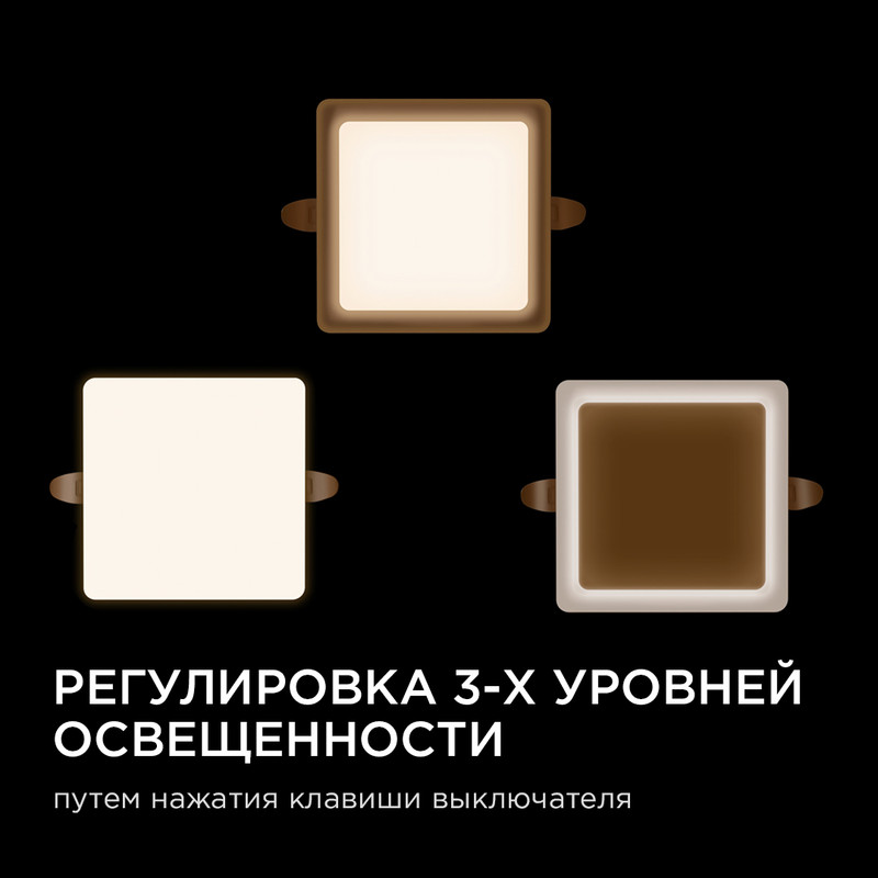 встраиваемая светодиодная панель apeyron flp 06-116