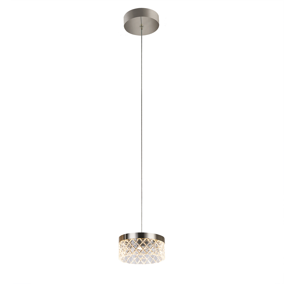 подвесной светильник diamond cut md21020075-1a satin nickel delight collection