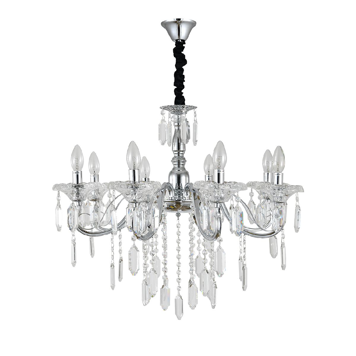 подвесная люстра escada fantail 2111/8p chrome